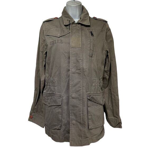 hellz bellz rebel with a cause military anorak utility jacket Size M - Picture 1 of 9
